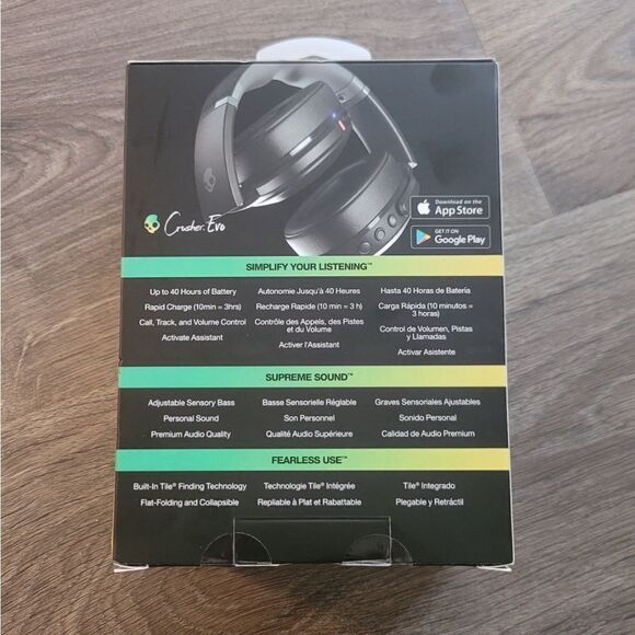 Skullcandy Crusher Evo  XT Wireless Over-Ear Bluetooth Headphones S6EVW-R740 NEW - Picture 2 of 2